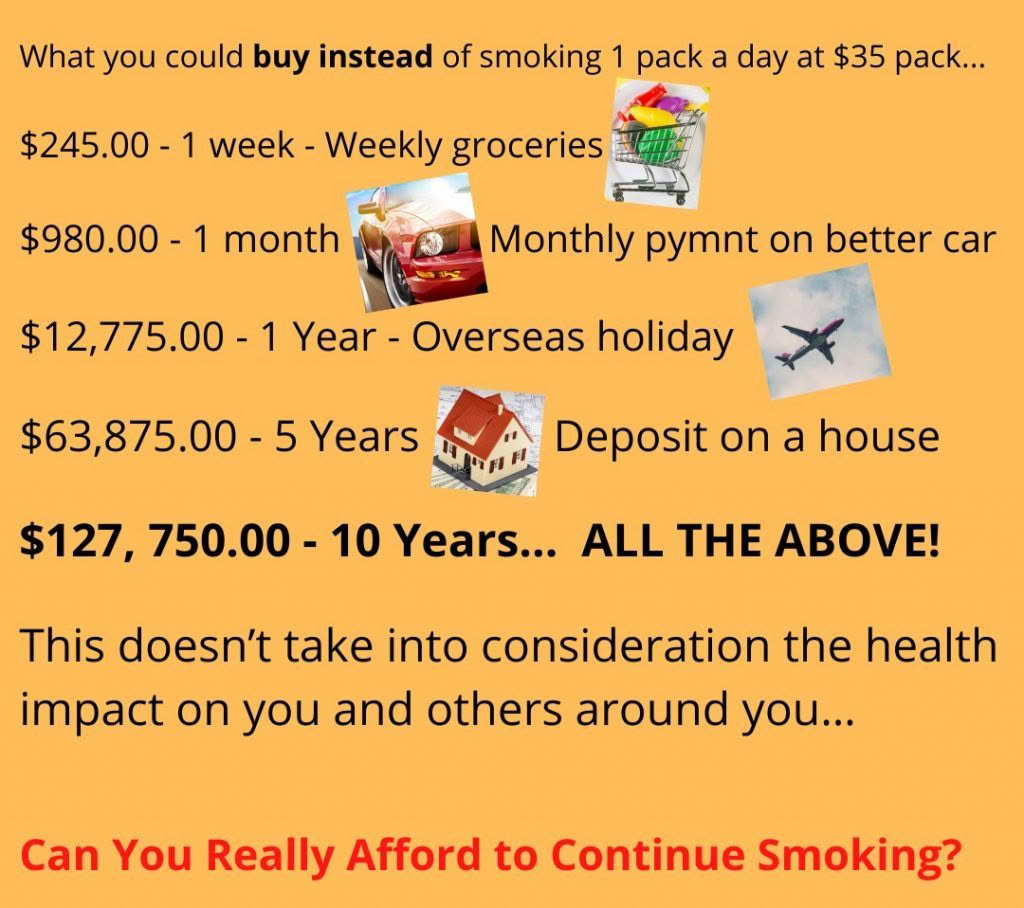 What else you could do with all that money you spend on fags