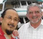 Roger Saxelby with Dr Casey Chau