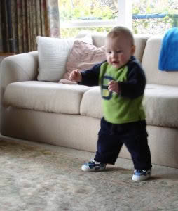 We learn to walk, often falling down until we learn to get our balance right, and then we're off! 